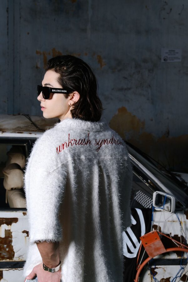 UNKRUSH FANCY - furrry SHIRT/ brown