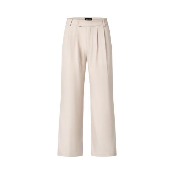 MAVERIK STUDIO｜MAVERIK® PLEATED FLARED TROUSERS ( CREAM )