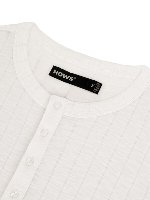 HOWS｜Fitted Henley T-shirt / Cream