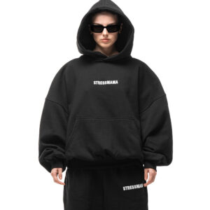 3_ce6afb82-2ea4-4ed7-bae6-5d4b09dfc052 STRESSMAMA Fall25 01 Team Hoodie 帽T(黑)