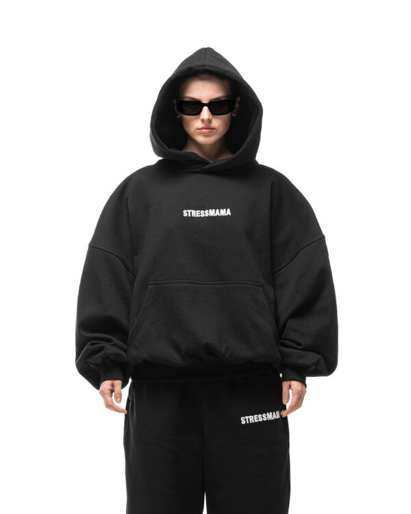 STRESSMAMA Fall25 01 Team Hoodie 帽T(黑)