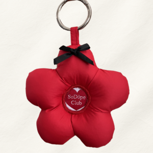 So Dópe｜Red Floral Keychain