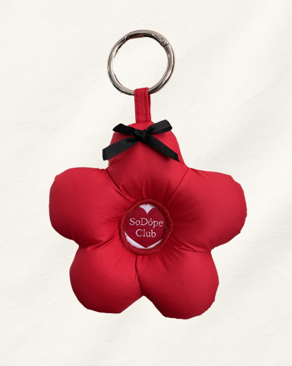 So Dópe｜Red Floral Keychain