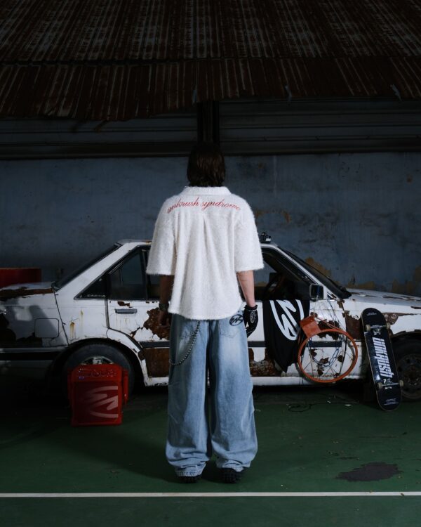 UNKRUSH FANCY - furrry SHIRT/ WHITE