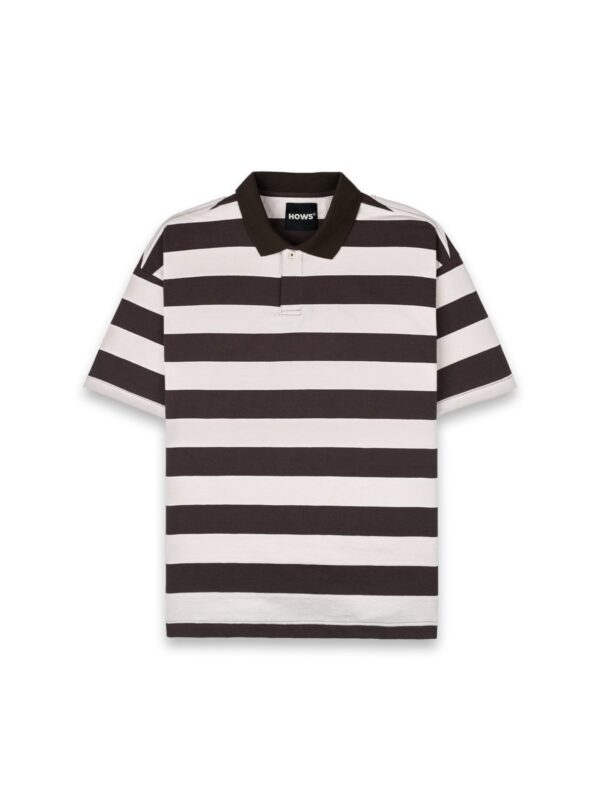 HOWS｜Striped POLO / Brown