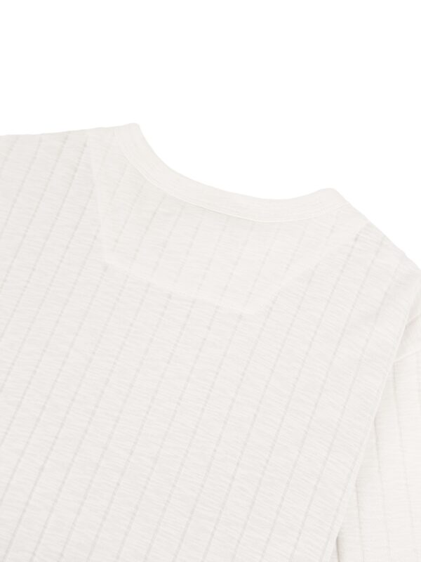 HOWS｜Fitted Henley T-shirt / Cream