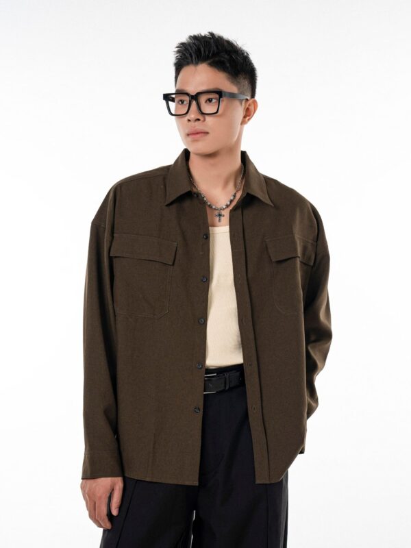 HOWS｜Essential Relaxed Shirt / Brown