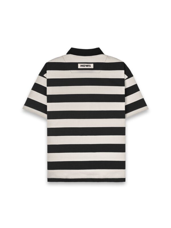 HOWS｜Striped POLO / Black
