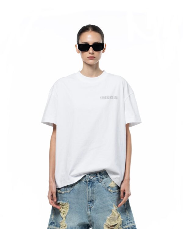 STRESSMAMA Ssma Glitter T-shirt T恤(白)