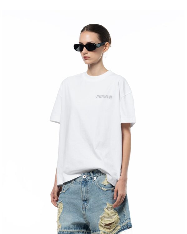 STRESSMAMA Ssma Glitter T-shirt T恤(白)