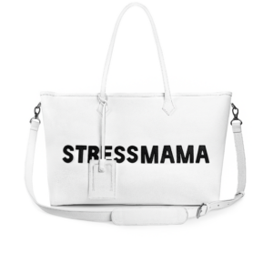 56.1 STRESSMAMA Fw25 Signature Leather Tote Bag 服飾(白)