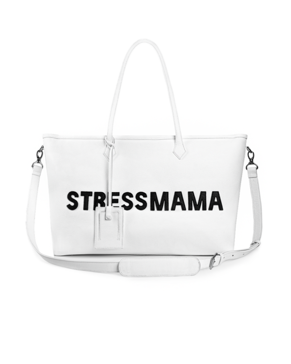 STRESSMAMA Fw25 Signature Leather Tote Bag 服飾(白)