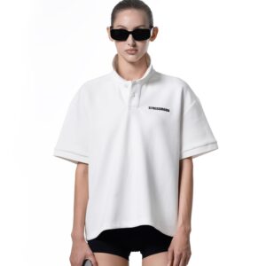 56_abf42218-fc54-47ef-b406-8058c44d6e08 STRESSMAMA Ssma Logo Polo T-shirt T恤(白)