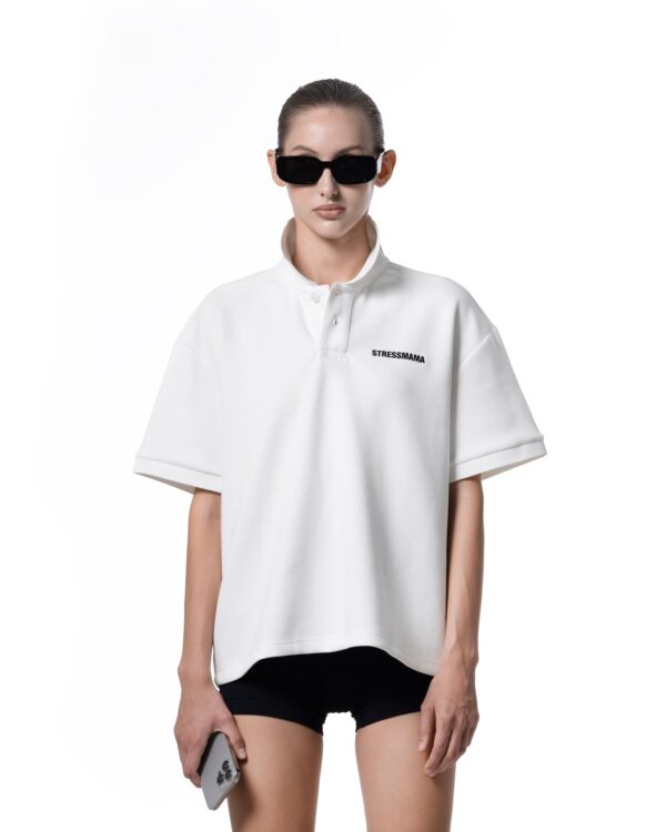 STRESSMAMA Ssma Logo Polo T-shirt T恤(白)