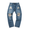 STRESSMAMA Fw25 Shredded Jeans 牛仔褲(藍)
