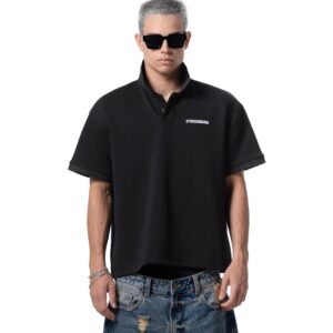 61_542ebdcd-04b6-4850-9435-76017dca6aeb STRESSMAMA Ssma Logo Polo T-shirt T恤(黑)