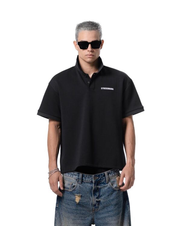 STRESSMAMA Ssma Logo Polo T-shirt T恤(黑)
