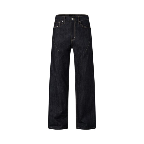 MAVERIK STUDIO｜MAVERIK® LOOSE FIT RAW DENIM PANTS ( BLUE )