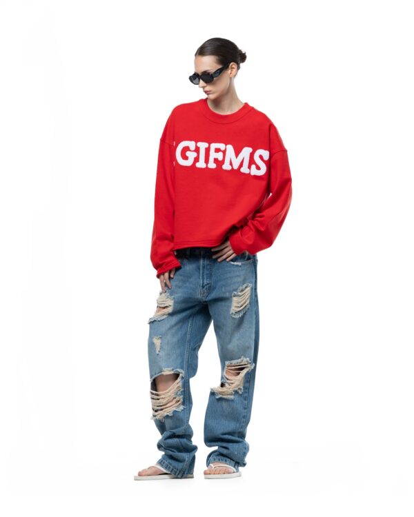 STRESSMAMA Ssma Igifms Embroidery Longsleeve 長袖T(紅)
