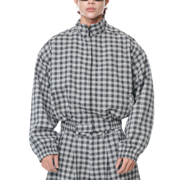 Push Push Gingham 拉鍊外套