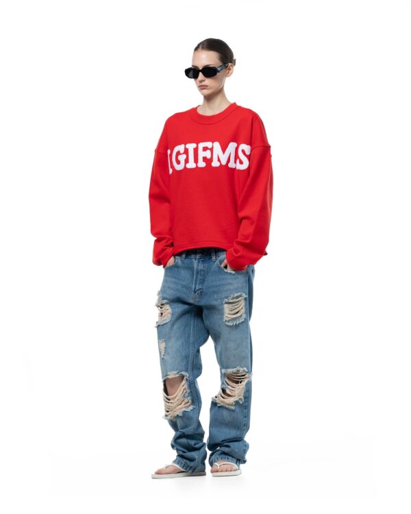 STRESSMAMA Ssma Igifms Embroidery Longsleeve 長袖T(紅)