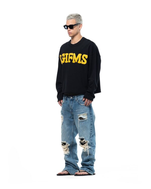 STRESSMAMA Ssma Igifms Embroidery Longsleeve 長袖T(黑)