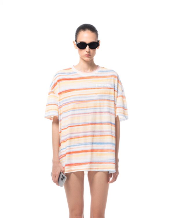 STRESSMAMA Summer26 Striped T-shirt T恤(Rainbow)