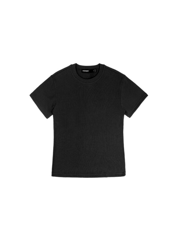 HOWS｜Ribbed T-shirt / Black