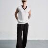 MAVERIK STUDIO｜MAVERIK® V-NECK KNIT VEST ( WHITE )