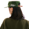 Goers Studio Signature Pillbox Cap in Moss & Beige