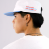 Goers Studio Signature Pillbox Cap in Blue & White