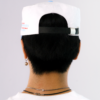 Goers Studio Signature Pillbox Cap in Blue & White