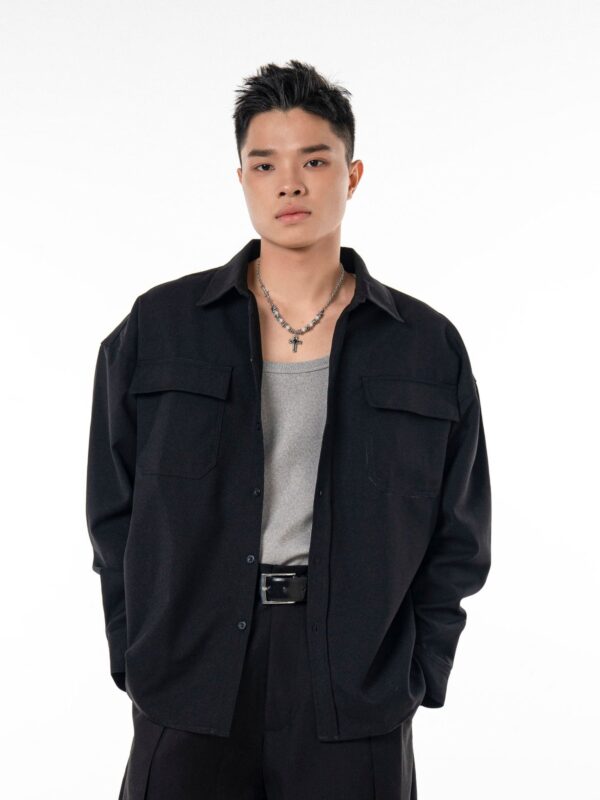 HOWS｜Essential Relaxed Shirt / Black