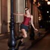VIERY｜Rosso MiniSkirt