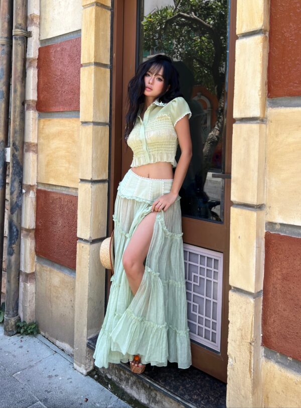 So Dópe｜Green Wetsy Skirt