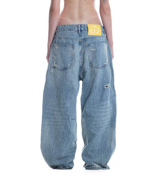 STRESSMAMA Ssma Distressed Raw Hem Jeans 牛仔褲(藍)