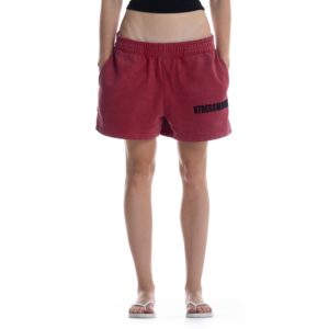 STRESSMAMA Ssma Washed Sweat Shorts 短褲(紅)