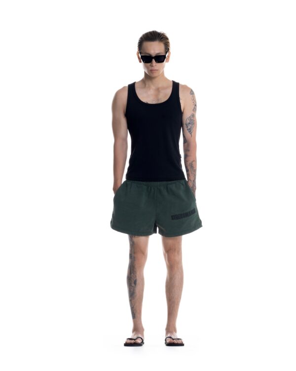 STRESSMAMA Ssma Washed Sweat Shorts 短褲(綠)