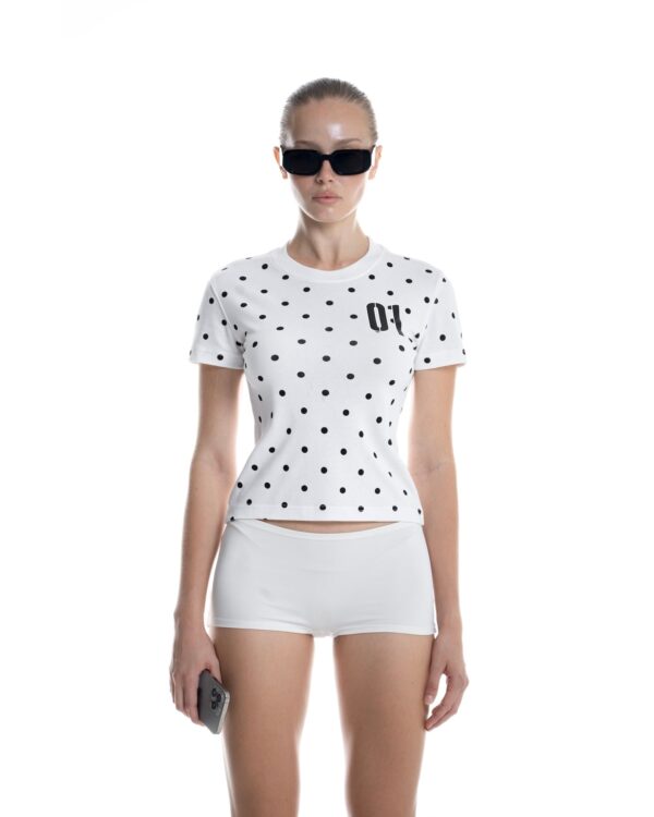 STRESSMAMA Ssma 01 Polka Dot Smart Fit T-shirt T恤(白)