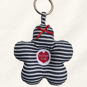 So Dópe｜Stripe Floral Keychain