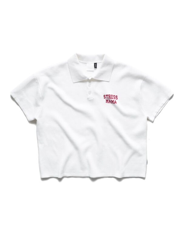 STRESSMAMA Ss26 Knit Polo 服飾(白)