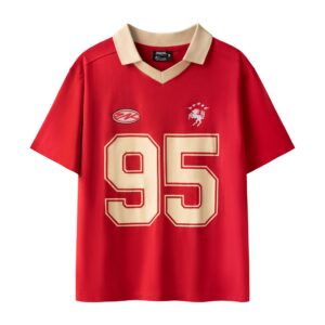 UNKRUSH 95 - Boxy Polo Shirt/ Red