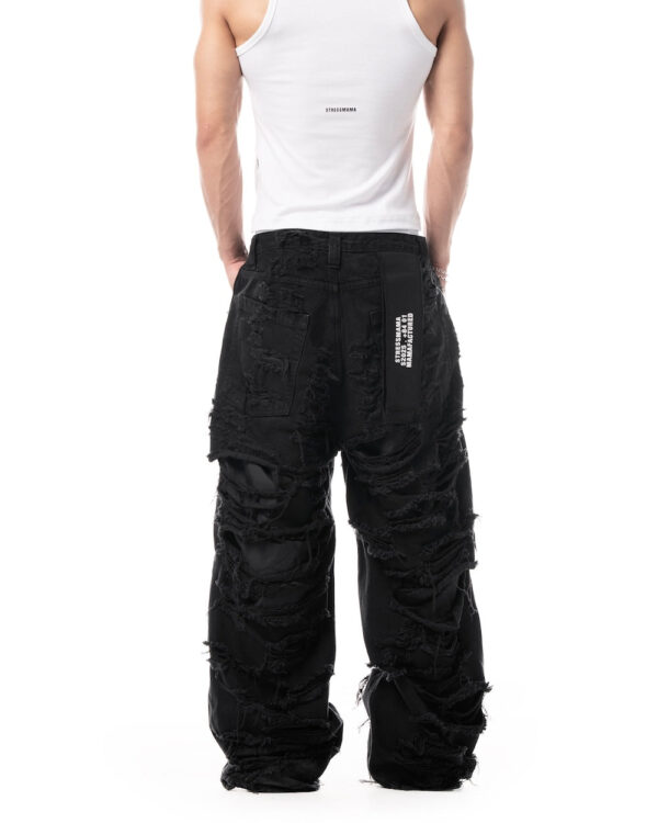 STRESSMAMA Mamafia Distressed Jeans 牛仔褲(黑)