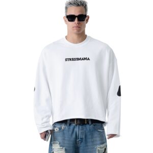 DSC_6867copy STRESSMAMA Ssma Igifms Puff Longsleeve 長袖T(白)
