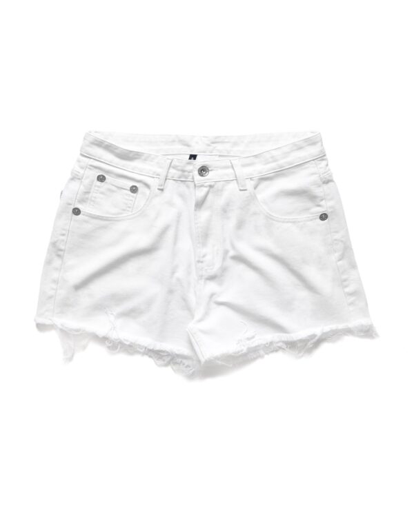STRESSMAMA Summer26 Ripped Denim Shorts 牛仔褲(白)