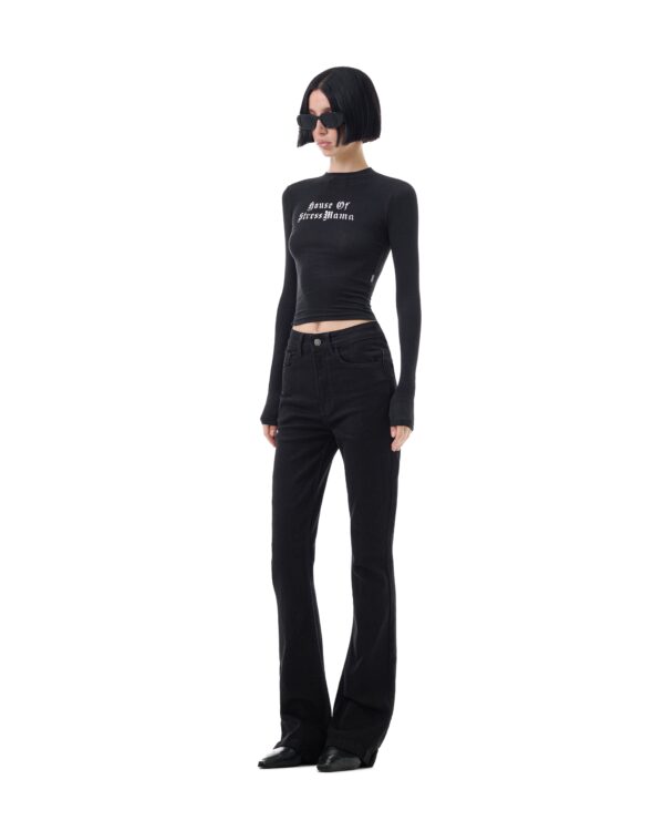 STRESSMAMA Fw25 Flared Jeans 牛仔褲(黑)