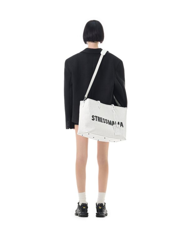 STRESSMAMA Fw25 Signature Leather Tote Bag 服飾(白)