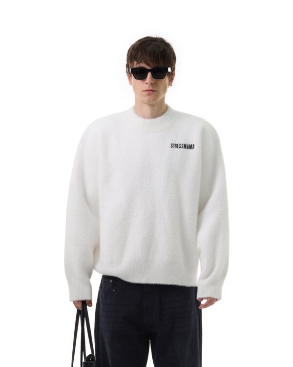 STRESSMAMA Fw25 Knit Sweater 毛衣(白)