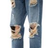 STRESSMAMA Fw25 Shredded Jeans 牛仔褲(藍)