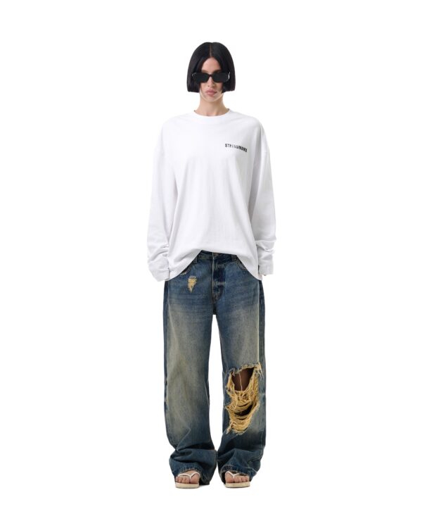 STRESSMAMA Fw25 Regular Longsleeve 長袖T(白)